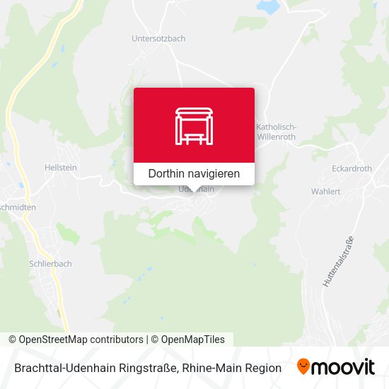Brachttal-Udenhain Ringstraße Karte