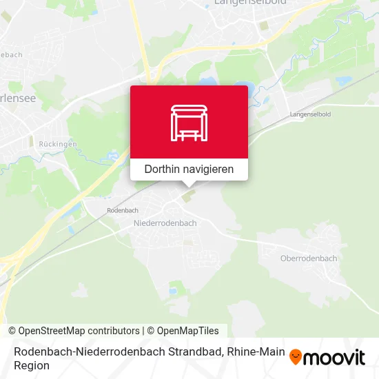 Rodenbach-Niederrodenbach Strandbad Karte