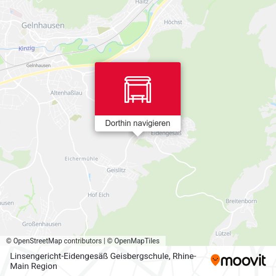 Linsengericht-Eidengesäß Geisbergschule Karte