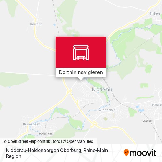Nidderau-Heldenbergen Oberburg Karte
