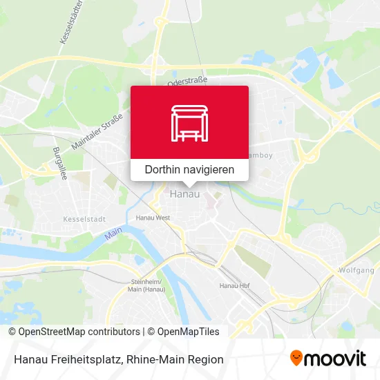 Hanau Freiheitsplatz Karte