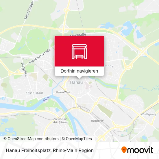 Hanau Freiheitsplatz Karte