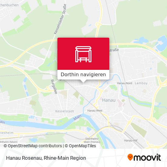 Hanau Rosenau Karte