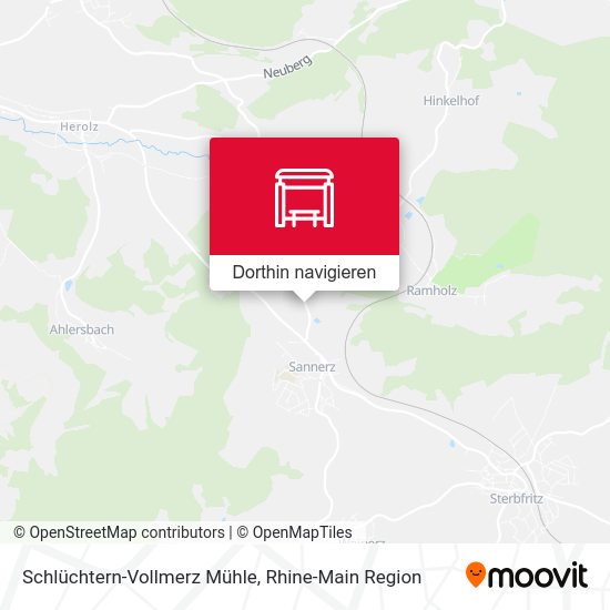 Schlüchtern-Vollmerz Mühle Karte