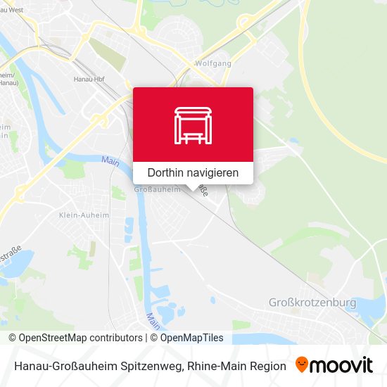 Hanau-Großauheim Spitzenweg Karte