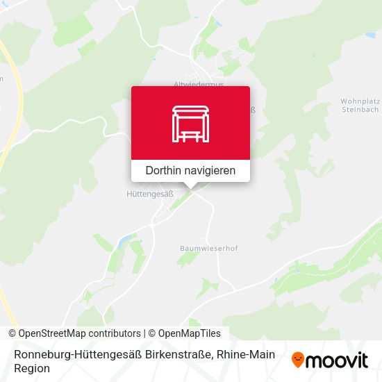 Ronneburg-Hüttengesäß Birkenstraße Karte