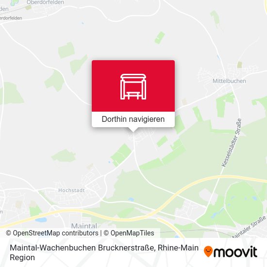 Maintal-Wachenbuchen Brucknerstraße Karte