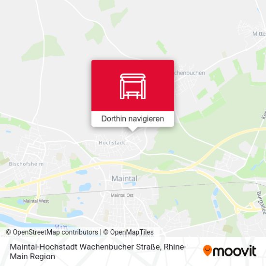 Maintal-Hochstadt Wachenbucher Straße Karte