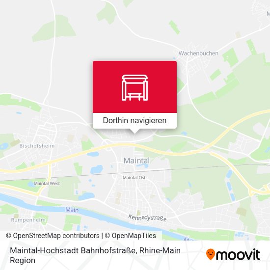 Maintal-Hochstadt Bahnhofstraße Karte
