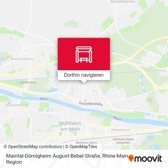 Maintal-Dörnigheim August-Bebel-Straße Karte