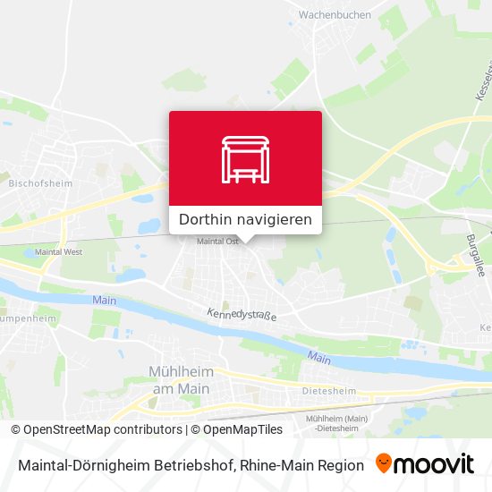 Maintal-Dörnigheim Betriebshof Karte