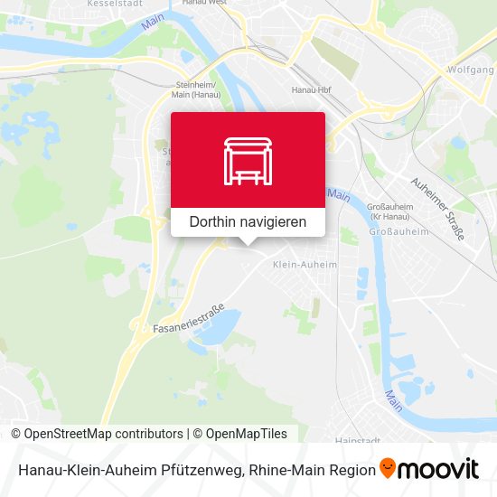 Hanau-Klein-Auheim Pfützenweg Karte