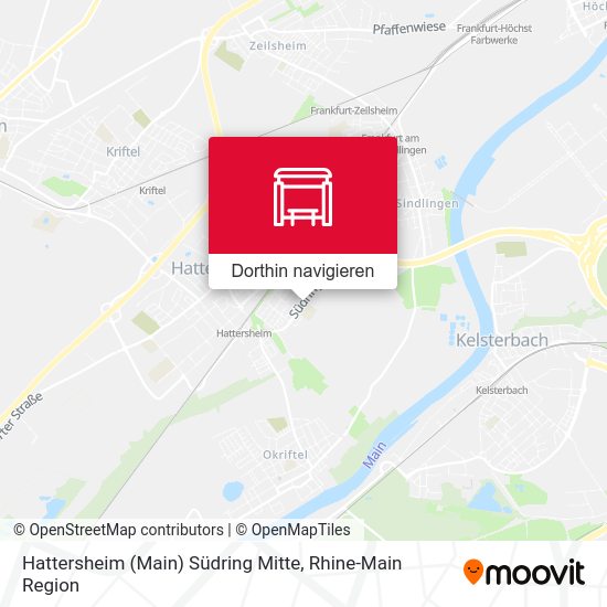 Hattersheim (Main) Südring Mitte Karte