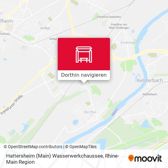 Hattersheim (Main) Wasserwerkchaussee Karte