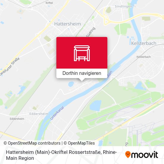 Hattersheim (Main)-Okriftel Rossertstraße Karte