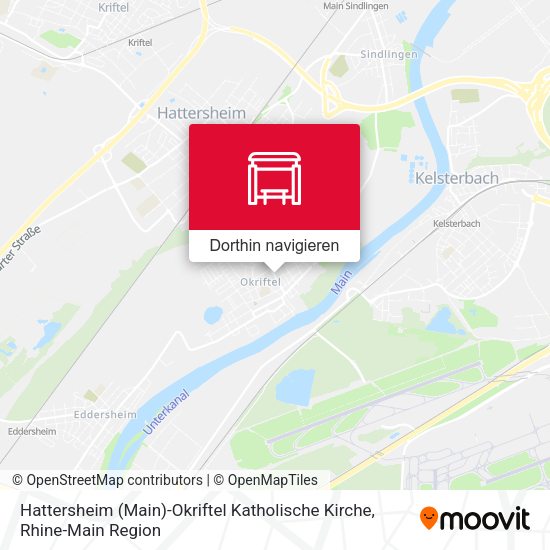 Hattersheim (Main)-Okriftel Katholische Kirche Karte