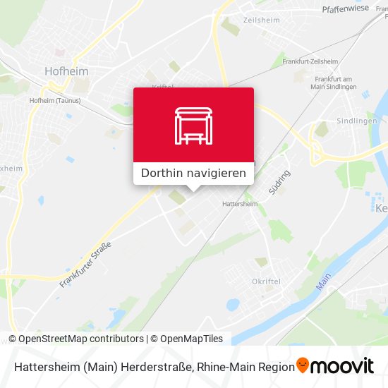 Hattersheim (Main) Herderstraße Karte
