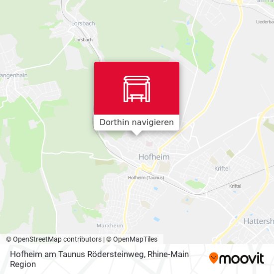 Hofheim am Taunus Rödersteinweg Karte