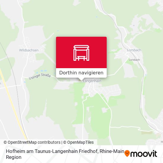 Hofheim am Taunus-Langenhain Friedhof Karte