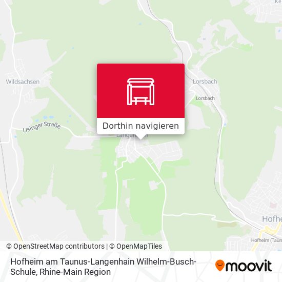 Hofheim am Taunus-Langenhain Wilhelm-Busch-Schule Karte