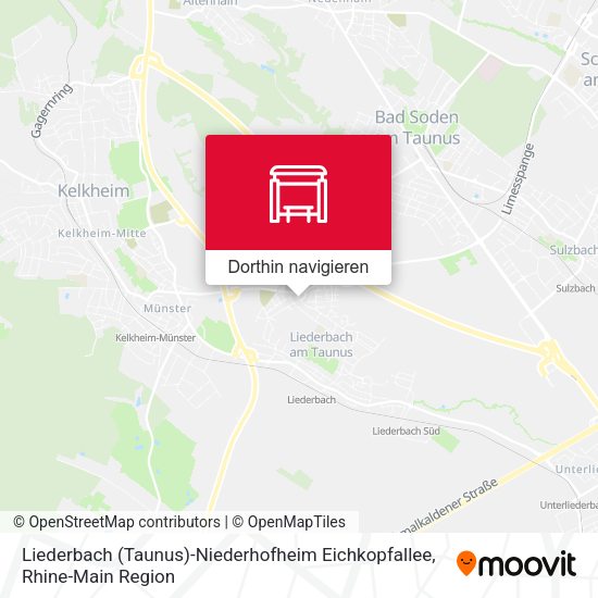 Liederbach (Taunus)-Niederhofheim Eichkopfallee Karte