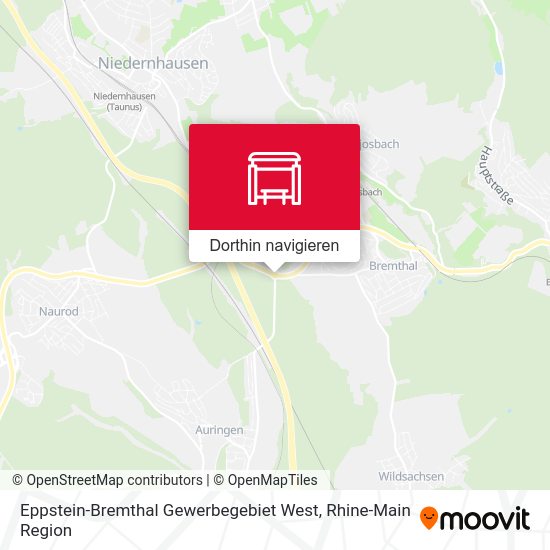 Eppstein-Bremthal Gewerbegebiet West Karte