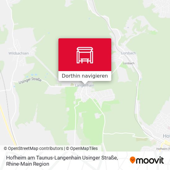 Hofheim am Taunus-Langenhain Usinger Straße Karte