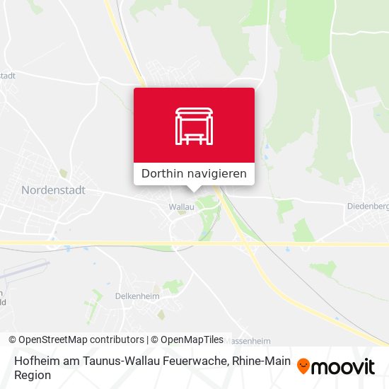 Hofheim am Taunus-Wallau Feuerwache Karte