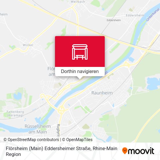 Flörsheim (Main) Eddersheimer Straße Karte