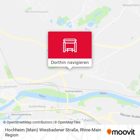 Hochheim (Main) Wiesbadener Straße Karte