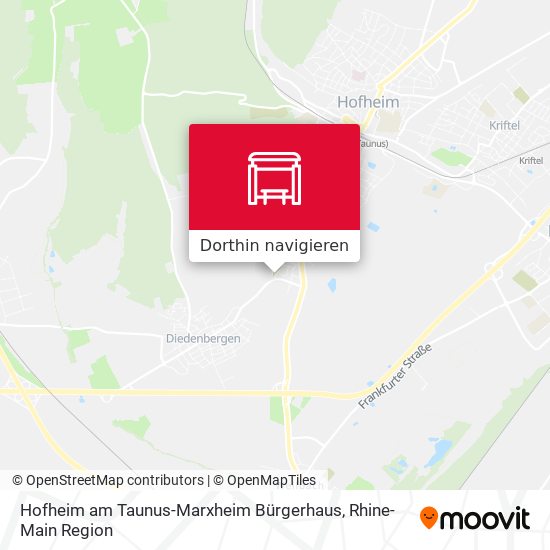 Hofheim am Taunus-Marxheim Bürgerhaus Karte