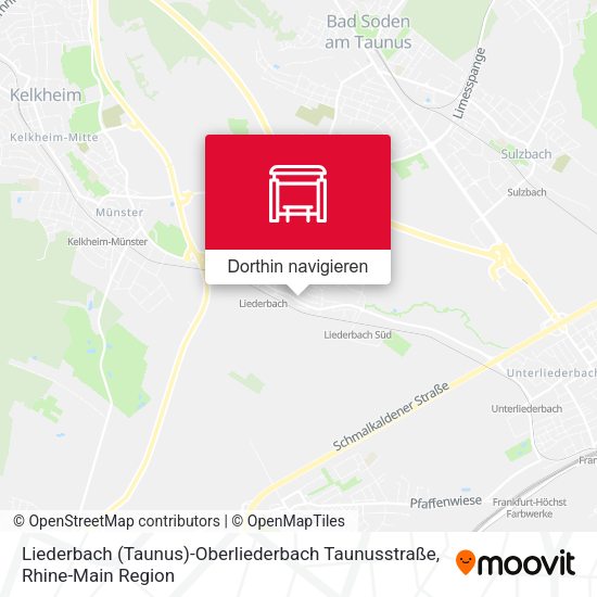 Liederbach (Taunus)-Oberliederbach Taunusstraße Karte