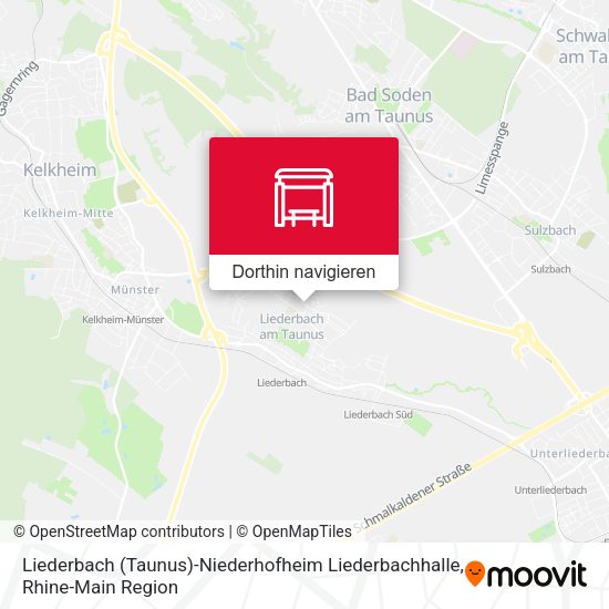 Liederbach (Taunus)-Niederhofheim Liederbachhalle Karte