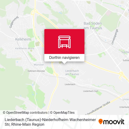 Liederbach (Taunus)-Niederhofheim Wachenheimer Str Karte