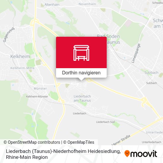 Liederbach (Taunus)-Niederhofheim Heidesiedlung Karte