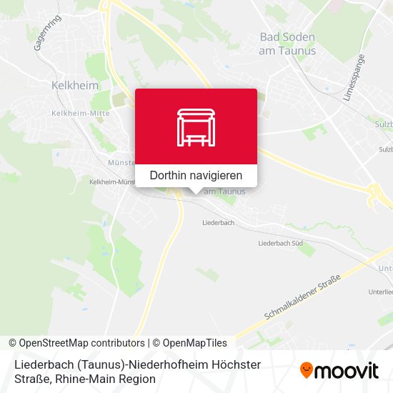 Liederbach (Taunus)-Niederhofheim Höchster Straße Karte