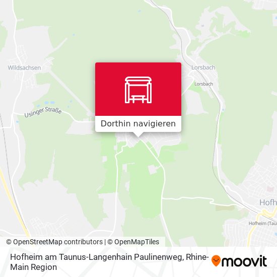 Hofheim am Taunus-Langenhain Paulinenweg Karte