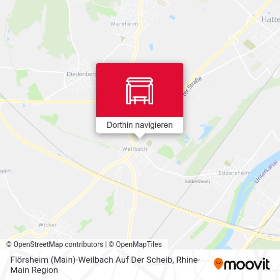 Flörsheim (Main)-Weilbach Auf Der Scheib Karte