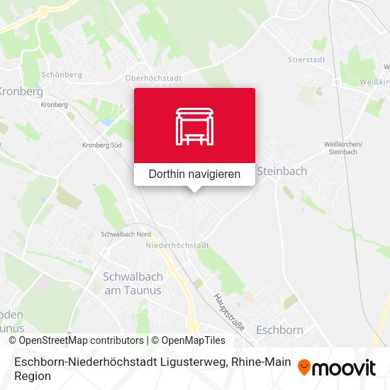 Eschborn-Niederhöchstadt Ligusterweg Karte