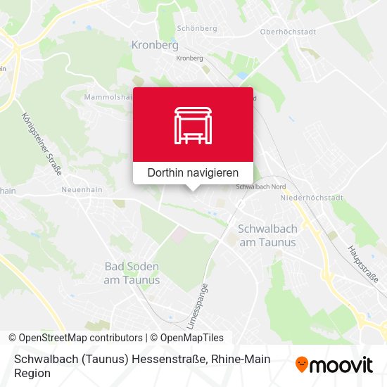 Schwalbach (Taunus) Hessenstraße Karte