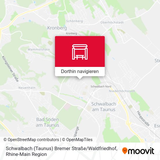 Schwalbach (Taunus) Bremer Straße / Waldfriedhof Karte