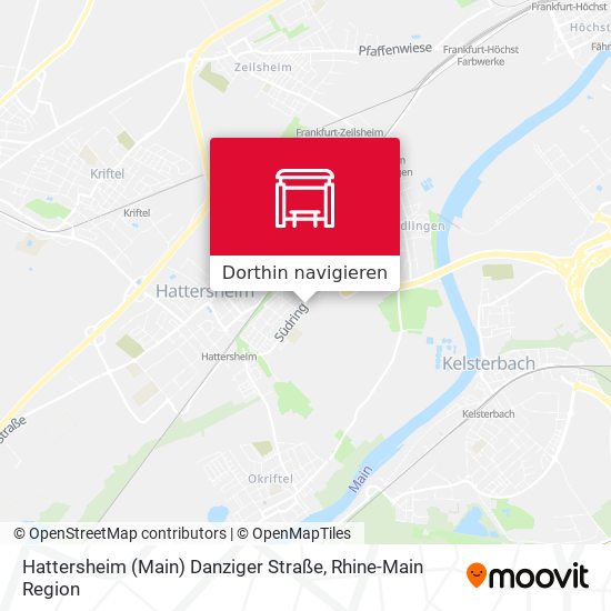 Hattersheim (Main) Danziger Straße Karte