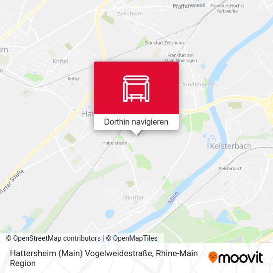 Hattersheim (Main) Vogelweidestraße Karte