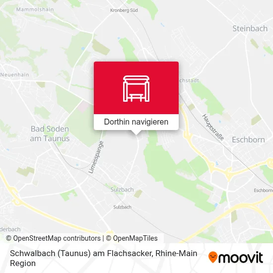 Schwalbach (Taunus) am Flachsacker Karte