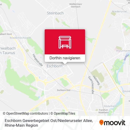 Eschborn Gewerbegebiet Ost / Niederurseler Allee Karte