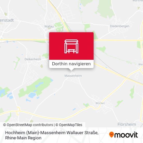 Hochheim (Main)-Massenheim Wallauer Straße Karte