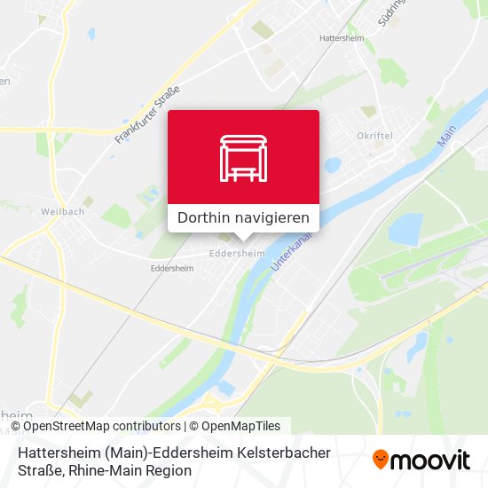 Hattersheim (Main)-Eddersheim Kelsterbacher Straße Karte