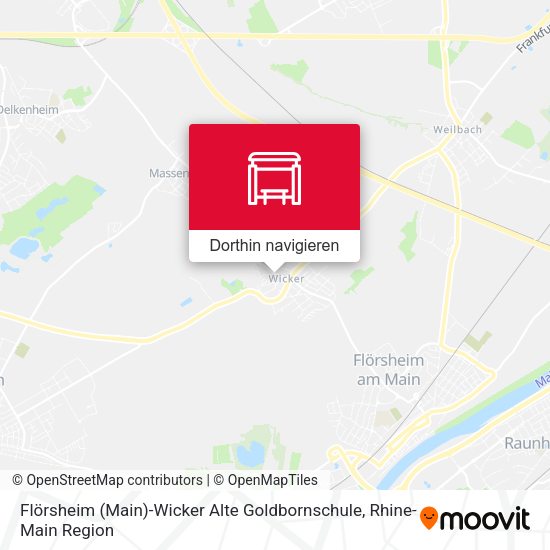 Flörsheim (Main)-Wicker Alte Goldbornschule Karte