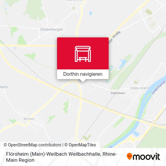 Flörsheim (Main)-Weilbach Weilbachhalle Karte