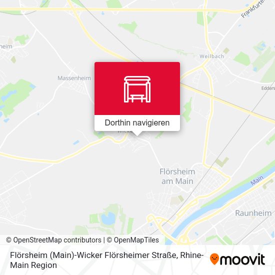 Flörsheim (Main)-Wicker Flörsheimer Straße Karte